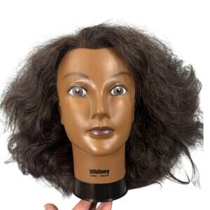Burmax Whitney Cosmetology Mannequin Head 100% Human Hair Styling